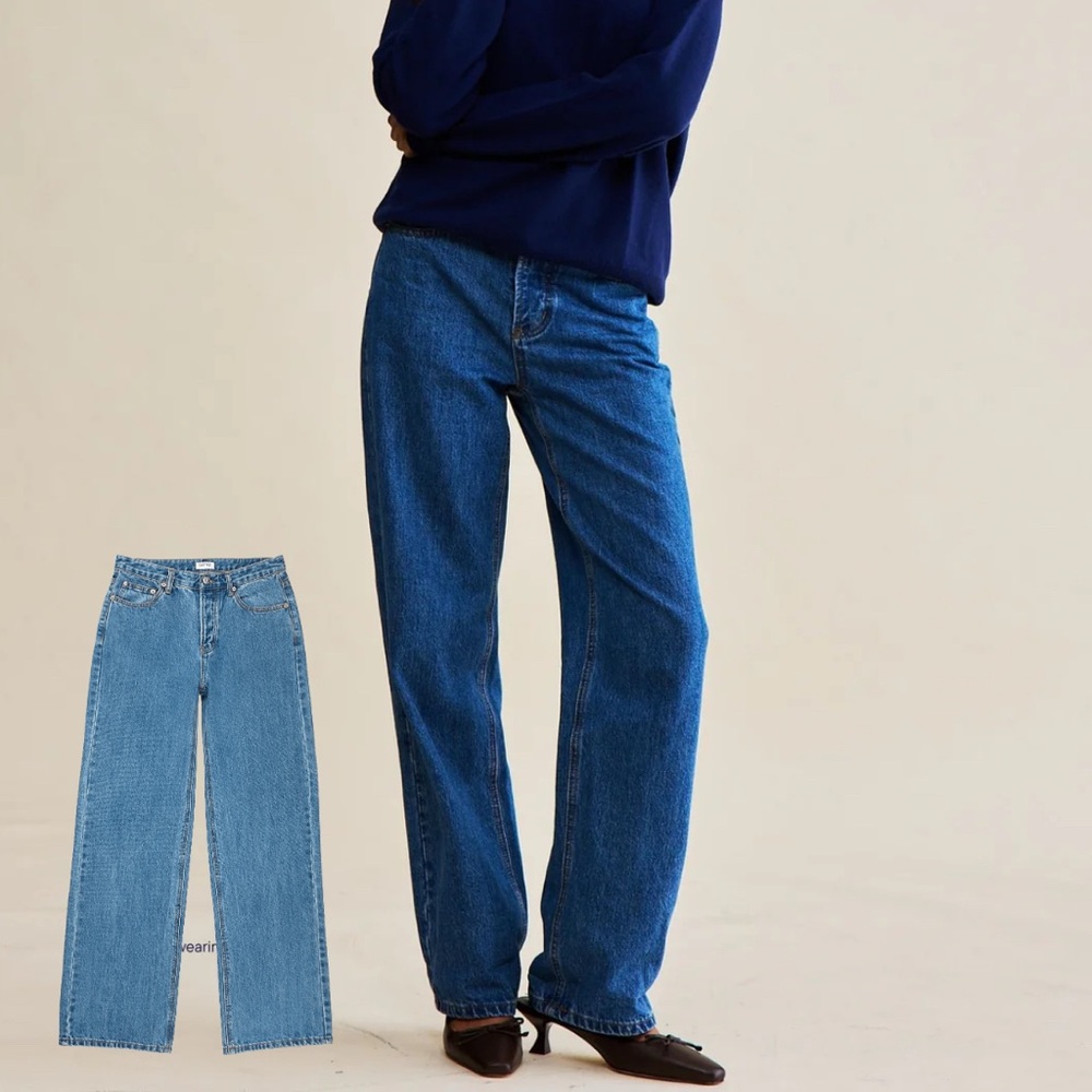 PARKE Classic Blue Straight Leg Jeans